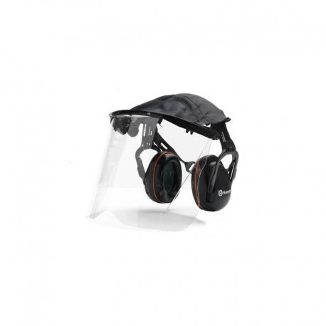 Ochronniki słuchu z osłoną twarzy z plexi