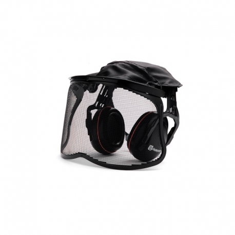 Ochronniki słuchu z siatkową osłoną twarzy